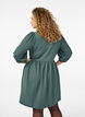 FLASH - Kort kjole med tekstur og 3/4 ermer, Balsam Green, Model image number 1