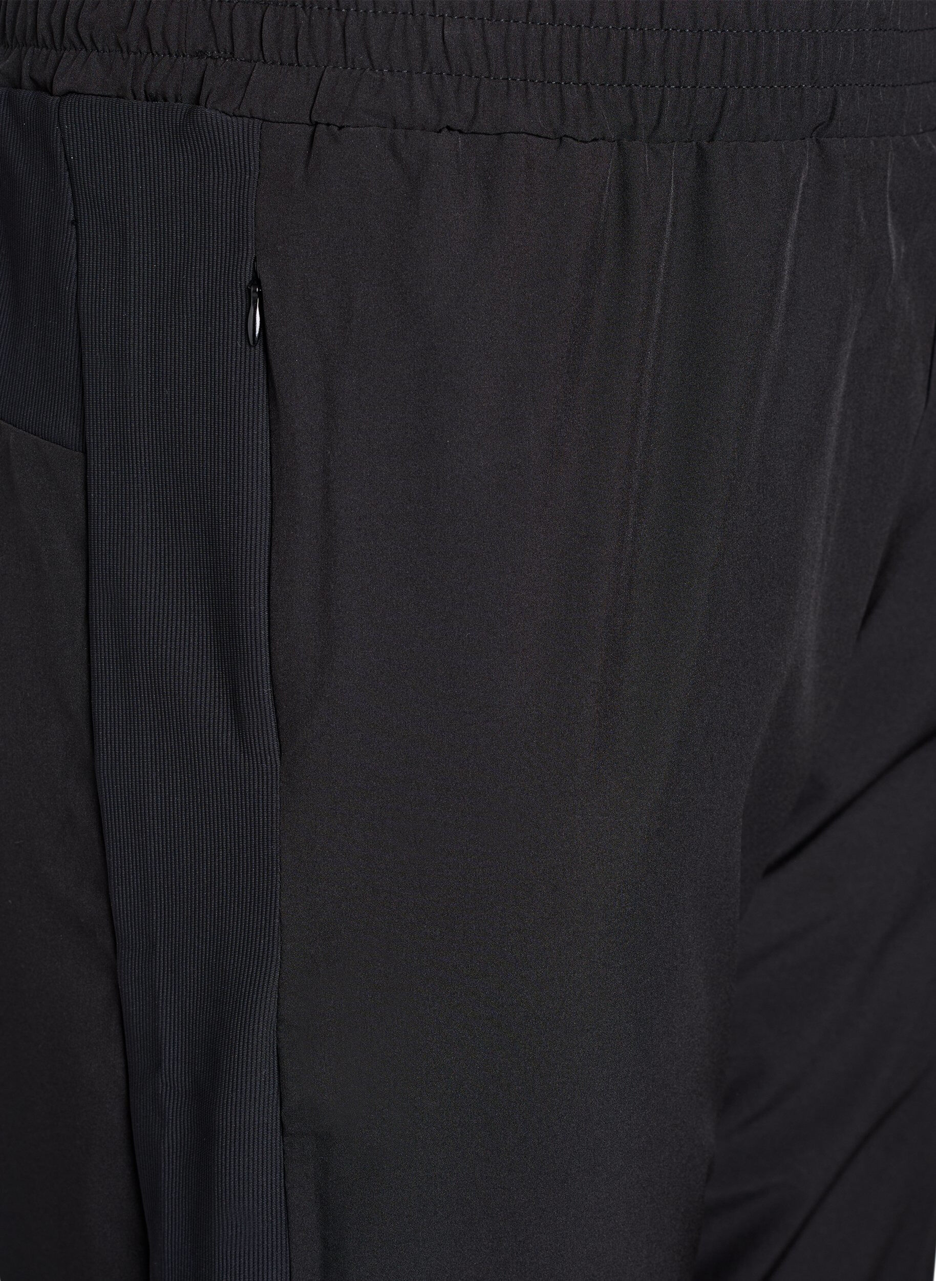 ZizziLett treningsbukse med lommer, Svart, Packshot image number 2