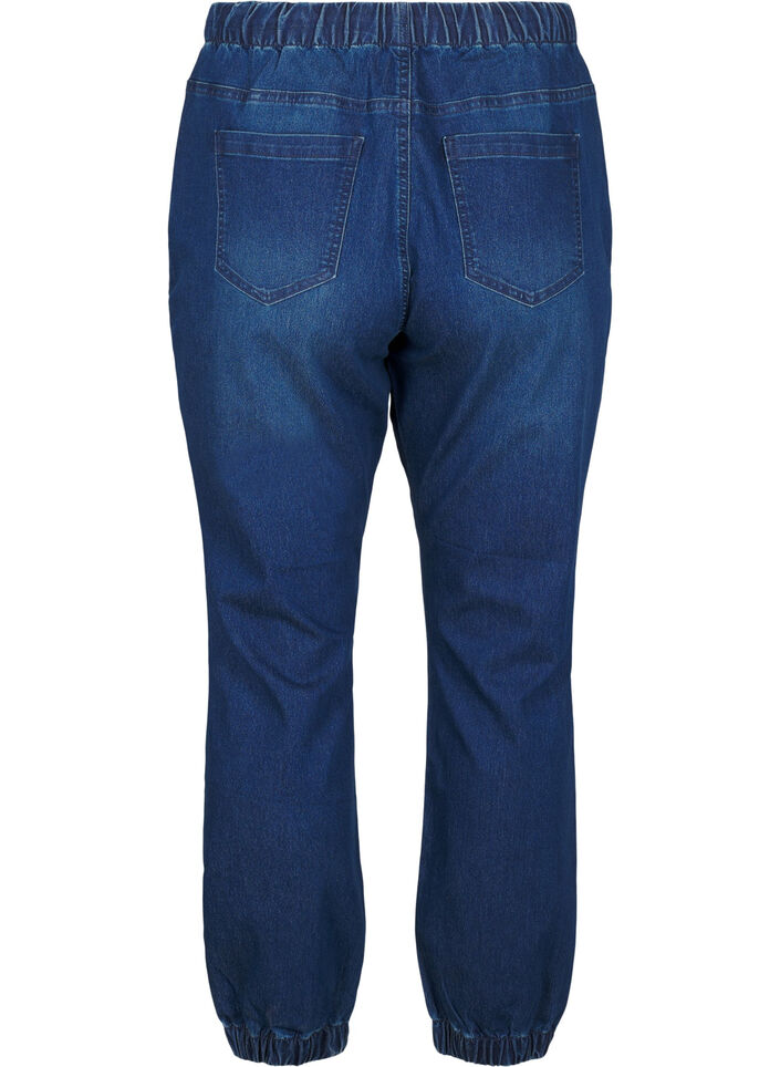 Joggebukse i denim med lommer, Bl&aring;, Packshot image number 1