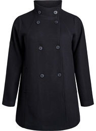 Kort kåpe med A-linjesnitt, Black