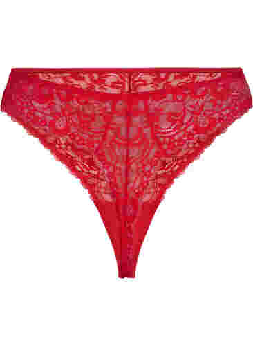 G-streng med blonder og vanlig høyde i livet, Red Ass., Packshot image number 1
