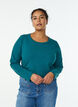 Basis jersey topp med lange ermer, Gr&oslash;nn, Model image number 0