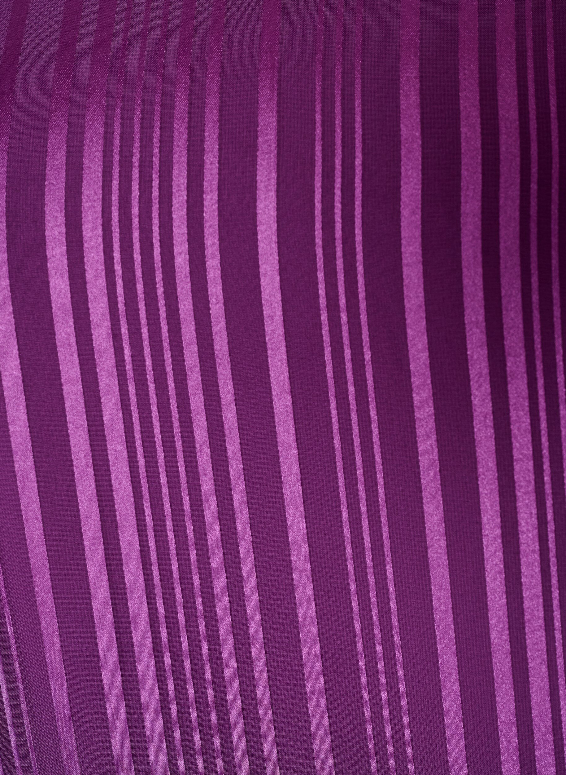 ZizziStripete bluse med ballongfasong, Lilla, Packshot image number 2