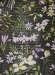 Bluse med blomstertrykk og V-hals, Svart, Packshot image number 2