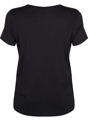 Trenings-t-skjorte med trykk, Black w. Disciplined, Packshot image number 1