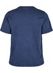 T-skjorte med maljer og trykk, Navy Washed , Packshot image number 1