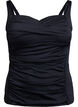 Tankini med blonder, Svart, Packshot image number 0