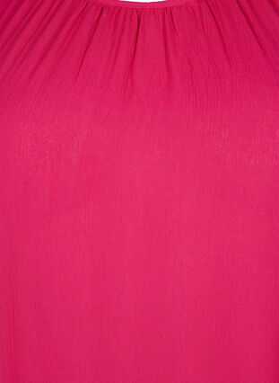 Viskosekjole med korte ermer, Bright Rose, Packshot image number 2