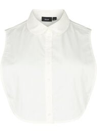 Løs skjortekrage i bomull, Bright White