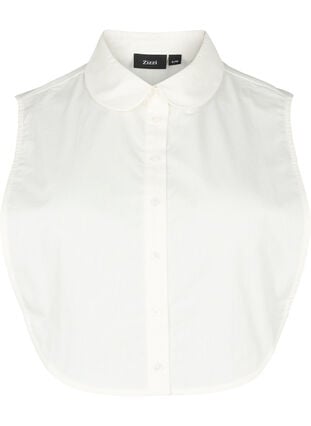 Løs skjortekrage i bomull, Bright White, Packshot image number 0