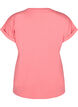 Kortermet T-skjorte i bomullsblanding, Rosa, Packshot image number 1