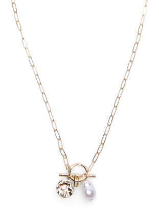 Halskjede med anheng, Gold + MOP, Packshot image number 0