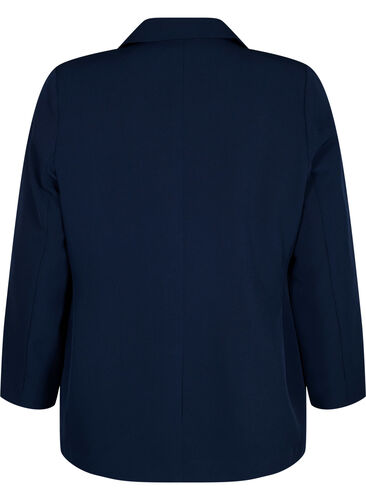 Klassisk blazer med knappelukking, Navy Blazer, Packshot image number 1