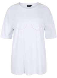 Support the breasts - T-skjorte i bomull, White