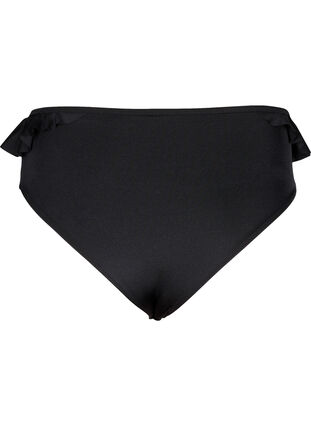 Bikinitruse med volanger, Black, Packshot image number 1