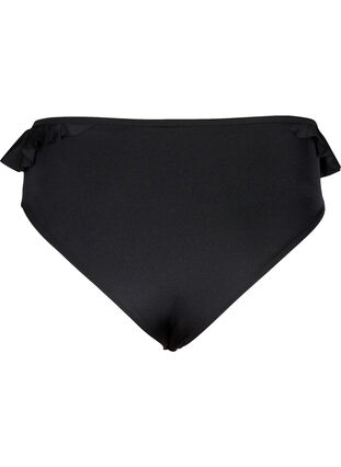 Zizzi Bikinitruse med volanger, Svart, Packshot image number 1