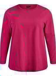 Basis jersey topp med lange ermer, Rosa
