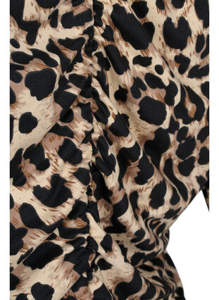 Langermet kjole i leopardmønster, Leo, Packshot image number 3