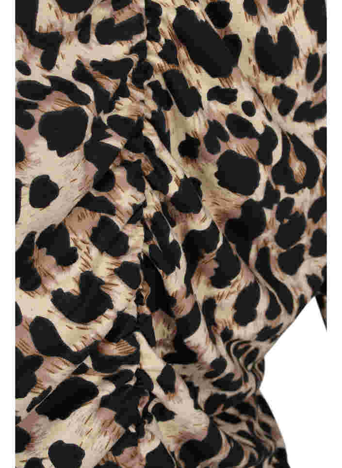 Langermet kjole i leopardmønster, Leo, Packshot image number 3