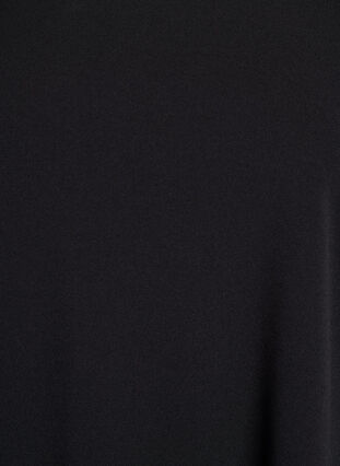 Zizzi FLASH - Kort A-linje kjole med 3/4 ermer, Svart, Packshot image number 2