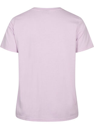 Kortermet T-skjorte med V-hals, Lavender Frost, Packshot image number 1