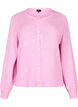 Strikket cardigan med ull og knapper, Begonia Pink Mel., Packshot image number 0