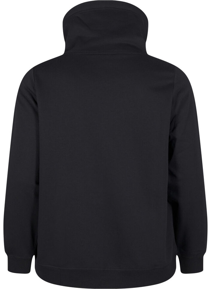 FLASH - Genser med høy krage, Black, Packshot image number 1