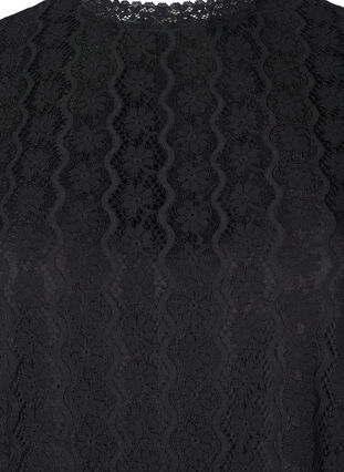Zizzi Blondetopp med volangdetaljer, Black, Packshot image number 2