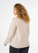 Strikket cardigan i merinoull, Pumice Stone Mel., Model image number 1