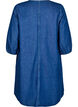 Kort denimkjole med 3/4-lange ermer, Bl&aring;, Packshot image number 1