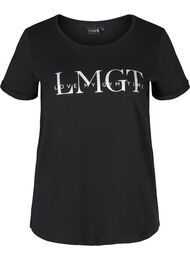 T-skjorte til trening med print, Black LMGT