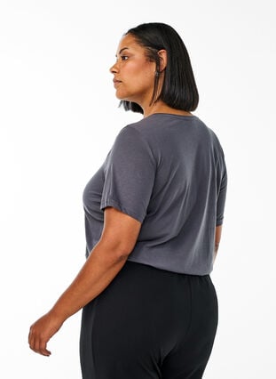 Zizzi FLASH - T-skjorte med motiv, Iron Gate Sun, Model image number 1