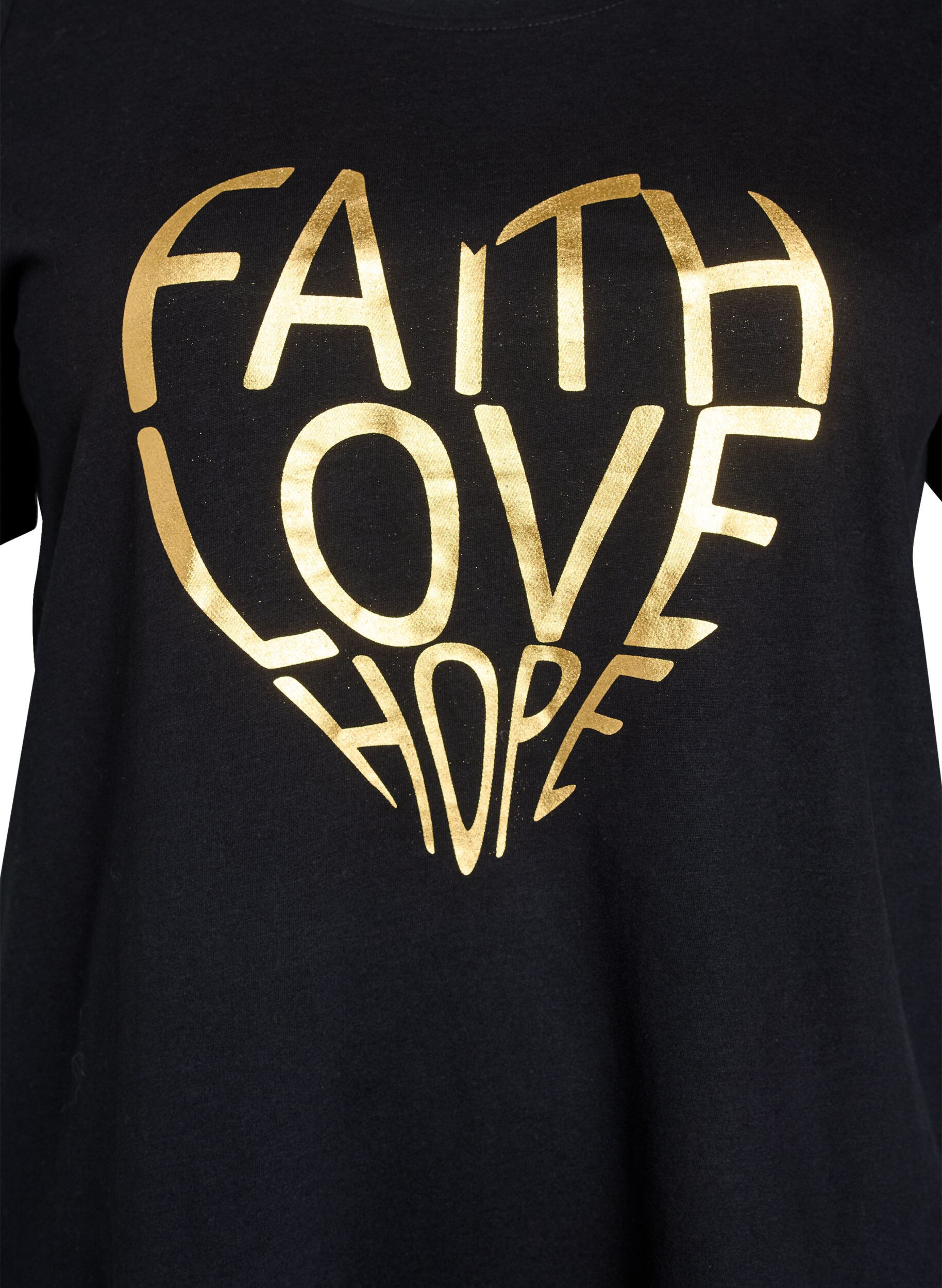 Zizzi FLASH - T-skjorte med motiv, Svart, Packshot image number 2