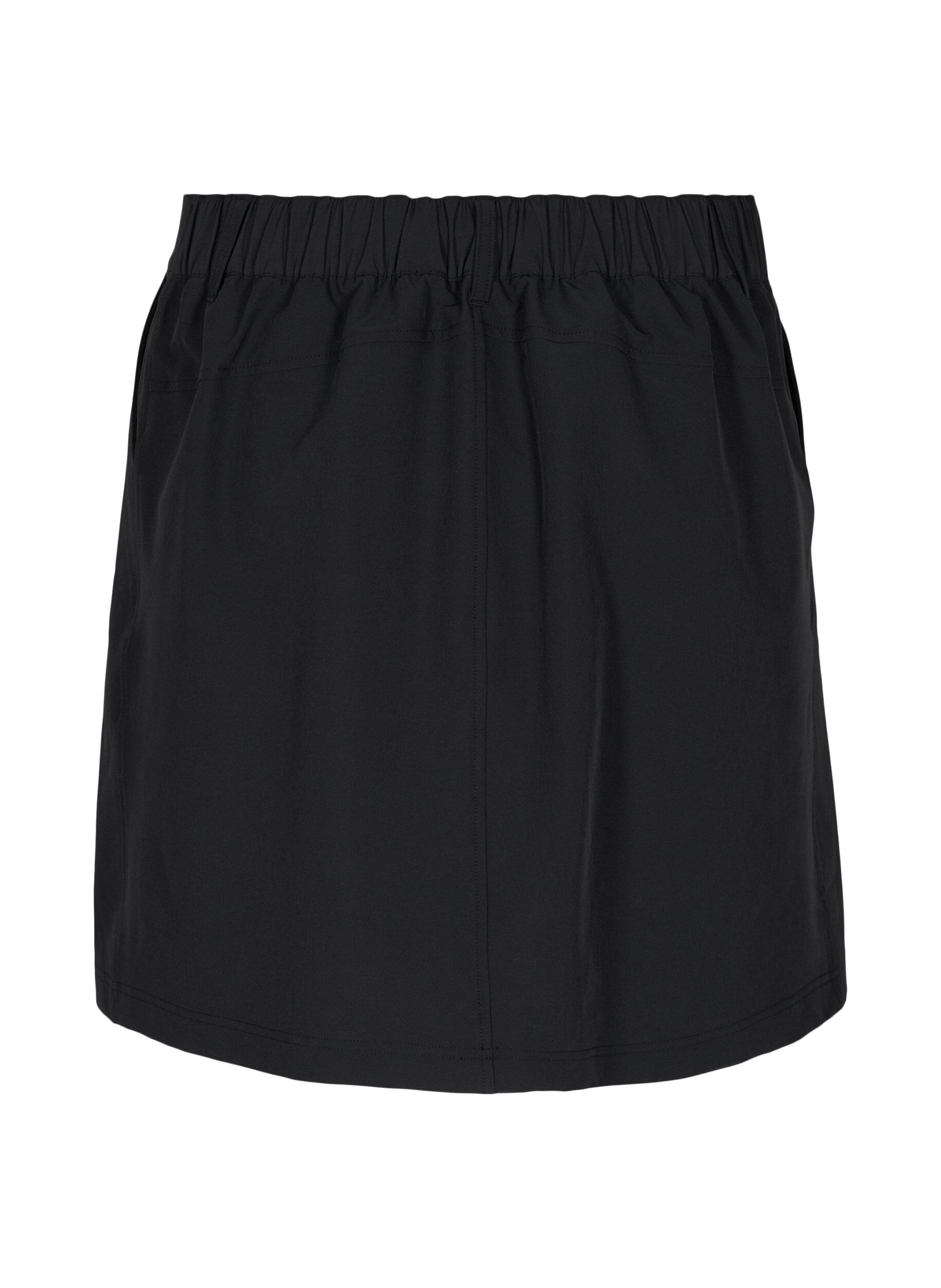 Zizzi Outdoor skj&oslash;rt med innershorts, Black, Packshot image number 1