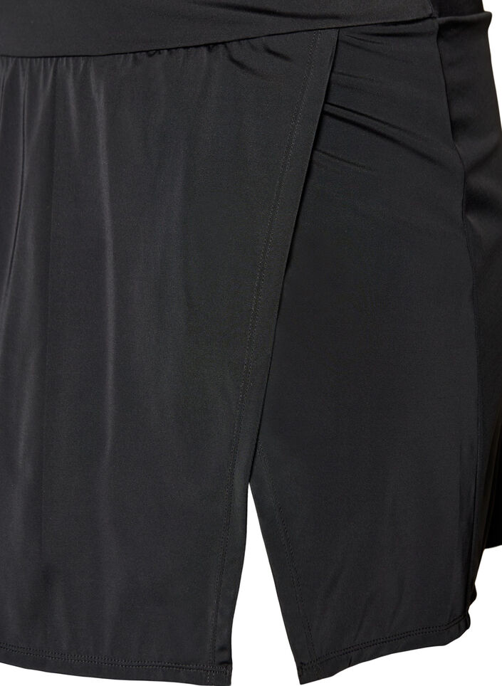 Bikinitruse med brief og omslagseffekt, Svart, Packshot image number 2
