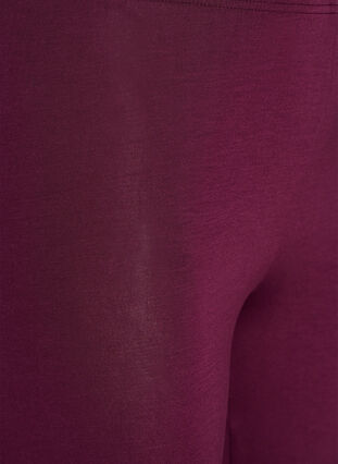 Zizzi Basis leggings i viskose, Mørk Bordeaux, Packshot image number 2