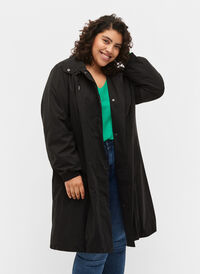 Jakke med hette, Black, Model