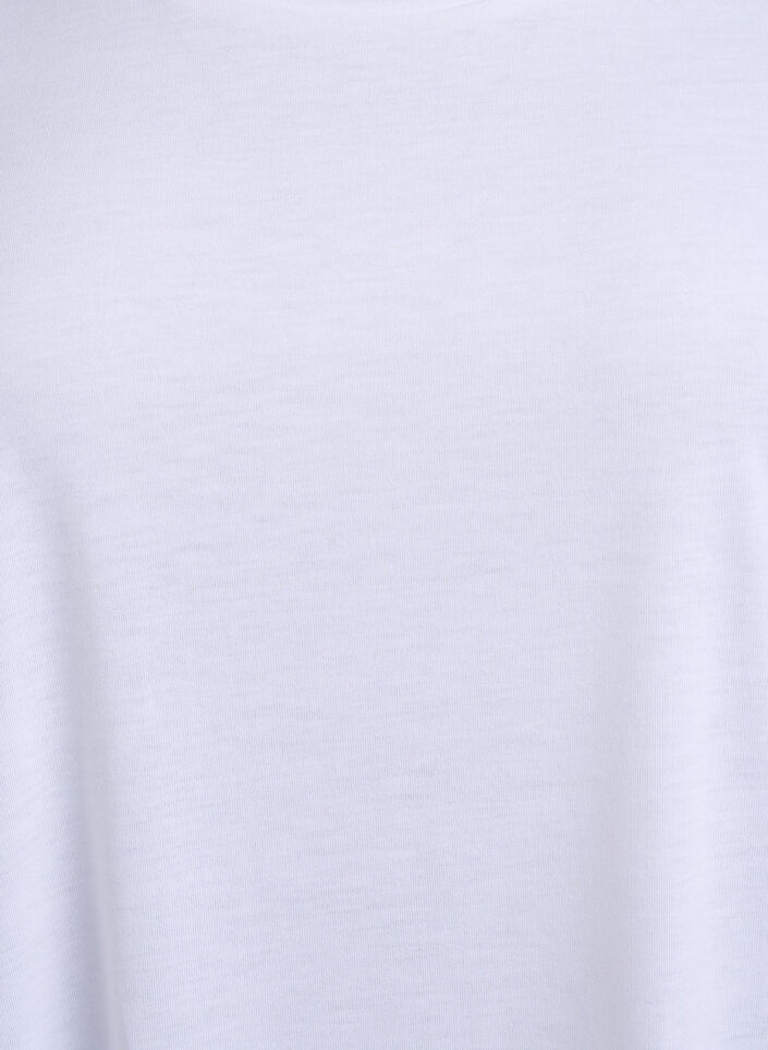 Nattkjole med korte ermer og tekstprint, , Packshot image number 2