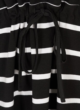 Kort kjole, Black w. white stripes , Packshot image number 3