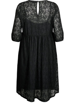 Blondekjole med 3/4 ermer, Black, Packshot image number 1