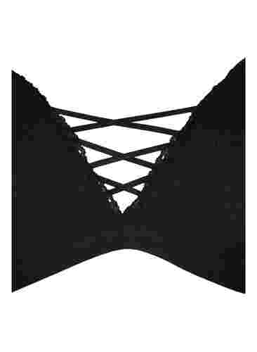 Polstret BH med blonder, Black, Packshot image number 2