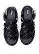 Sandal med bred passform og nagler, Svart, Packshot image number 2