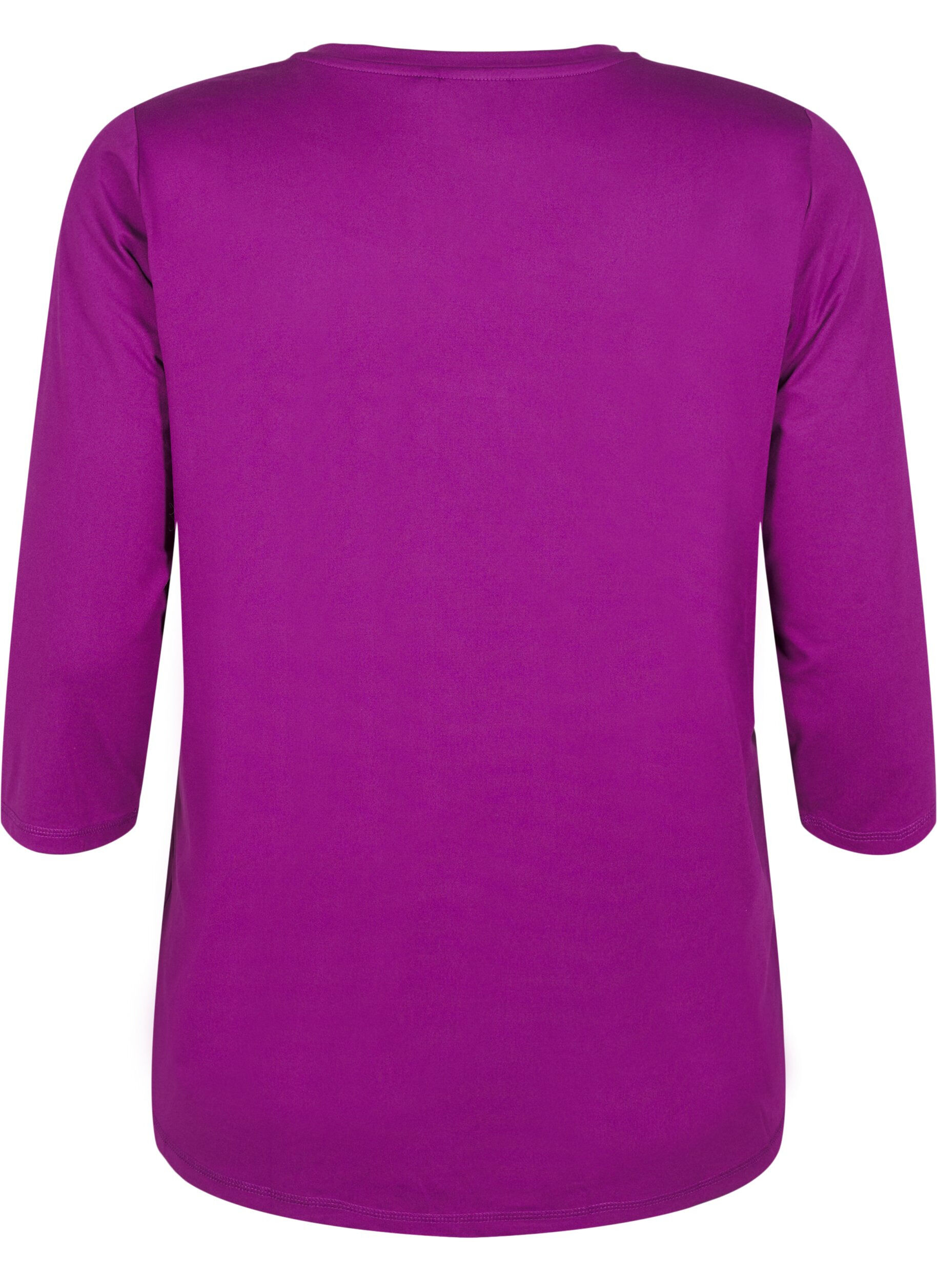 ZizziTreningstopp med 3/4-ermer, Lilla, Packshot image number 1
