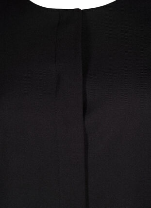 Vårjakke med skjult knappestolpe, Black, Packshot image number 2