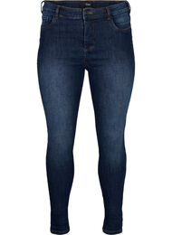 Supersmale jeans med h&oslash;y midje, Dark Blue