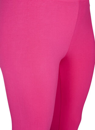 Zizzi Basis 3/4 leggings i viskose, Rosa, Packshot image number 2