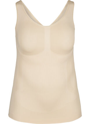 Zizzi Shapewear topp med brede stropper, Beige, Packshot image number 0