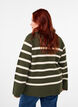 Strikket bluse med rund hals og striper, D. Bag Birch Stripe, Model image number 1