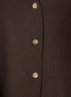 Stripet vest med peplum, Brun, Packshot image number 2