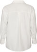Loose fit skjorte med V-hals, Hvit, Packshot image number 1